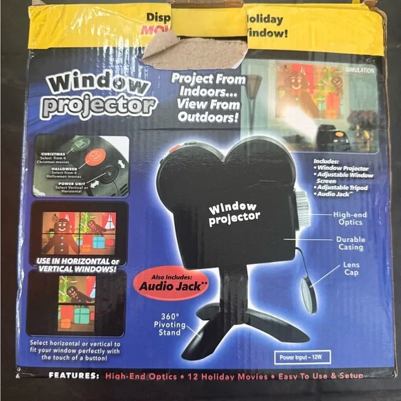 Window Projector with Holiday Movies - Picture 3 of 4